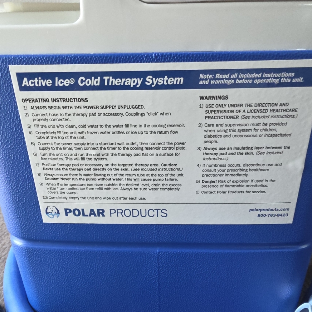 Blue Cold Compression & Recovery System – Relaxation + Wellness Aid - Picture 8 of 9